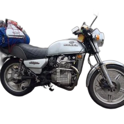 photorealistic, silver, honda, motorcycle transparent PNG cut-out