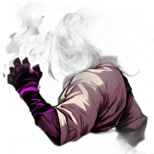jacket, mask, weapon, staff transparent PNG cut-out