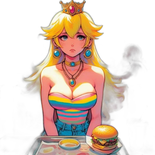 dress, food, crown, robot transparent PNG cut-out