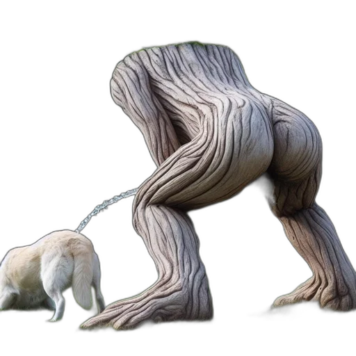 creature, animal, hair, tree transparent PNG cut-out