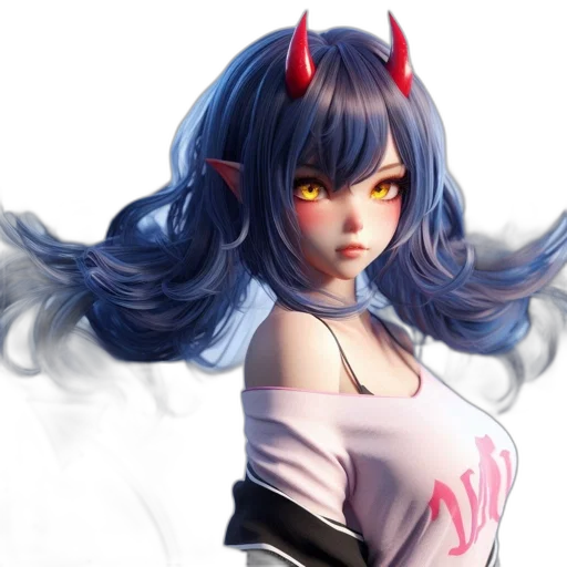 fantasy art, concept art, anime, 3d render transparent PNG cut-out