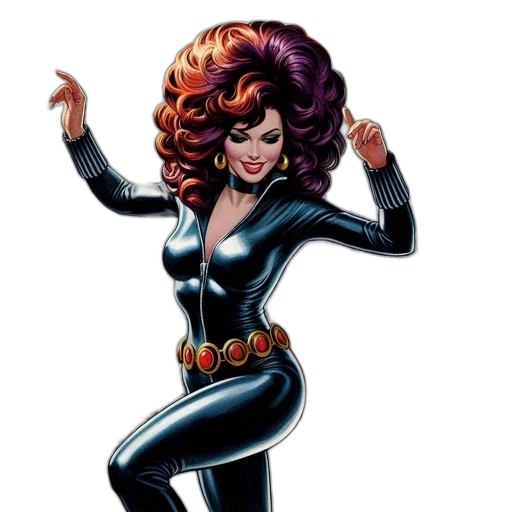hair, comic book art, cartoon, concept art transparent PNG cut-out
