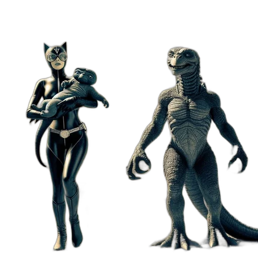 creature, dragon, concept art, 3d render transparent PNG cut-out