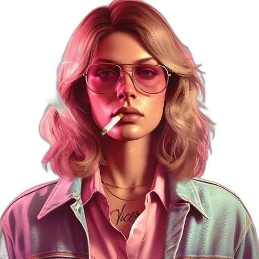 jacket, face, jewelry, hair transparent PNG cut-out