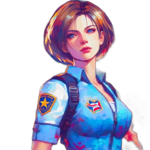 jacket, concept art, comic book art, fantasy art transparent PNG cut-out
