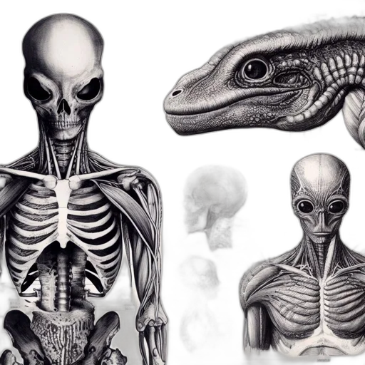 creature, animal, concept art, photorealistic transparent PNG cut-out