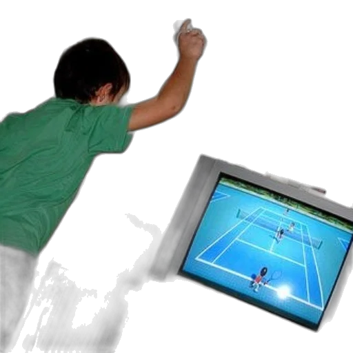 3d render, child, plays, tennis transparent PNG cut-out