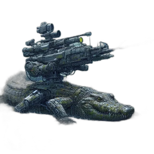 dragon, weapon, creature, robot transparent PNG cut-out