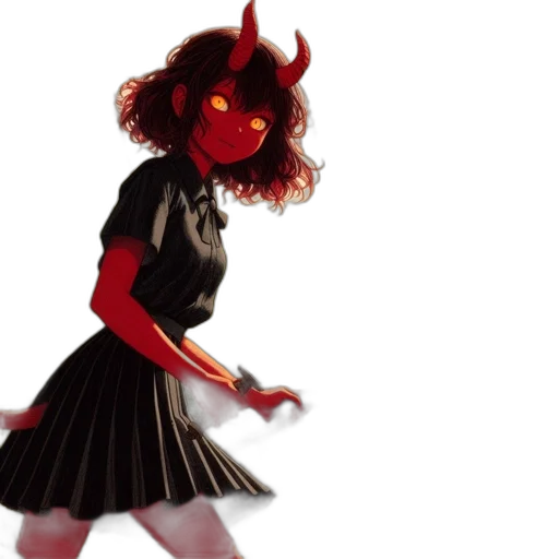 mask, dress, creature, staff transparent PNG cut-out