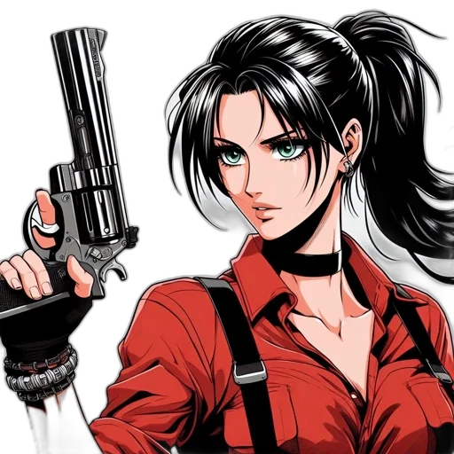 weapon, comic book art, anime, cartoon transparent PNG cut-out