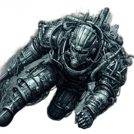 weapon, robot, creature, face transparent PNG cut-out