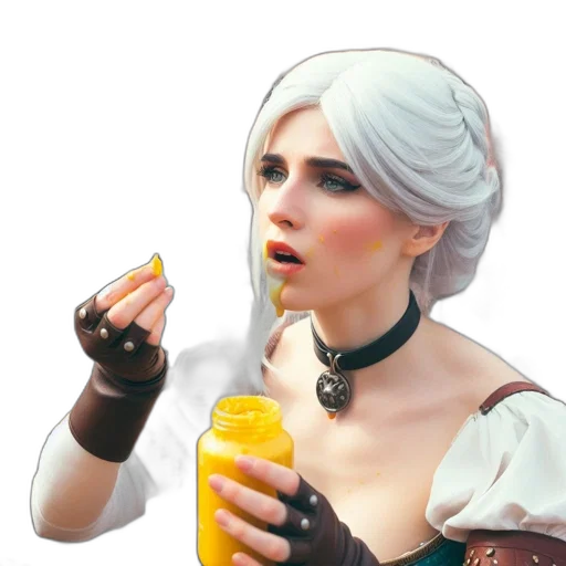 food, face, dress, weapon transparent PNG cut-out