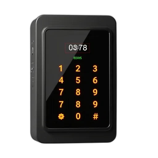 modern, digital, lock, sleek transparent PNG cut-out