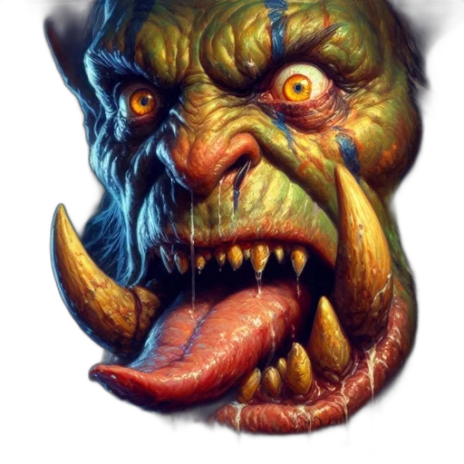face, creature, mask, staff transparent PNG cut-out
