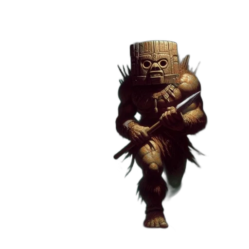 creature, staff, weapon, robot transparent PNG cut-out
