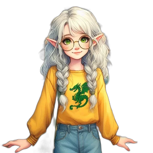 dragon, staff, fantasy art, pixel art transparent PNG cut-out