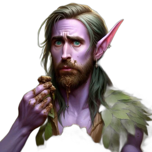 staff, face, fantasy art, concept art transparent PNG cut-out