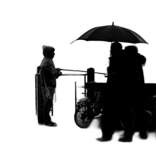 umbrella, staff, car, robot transparent PNG cut-out
