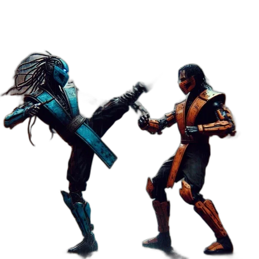 robot, weapon, sword, staff transparent PNG cut-out