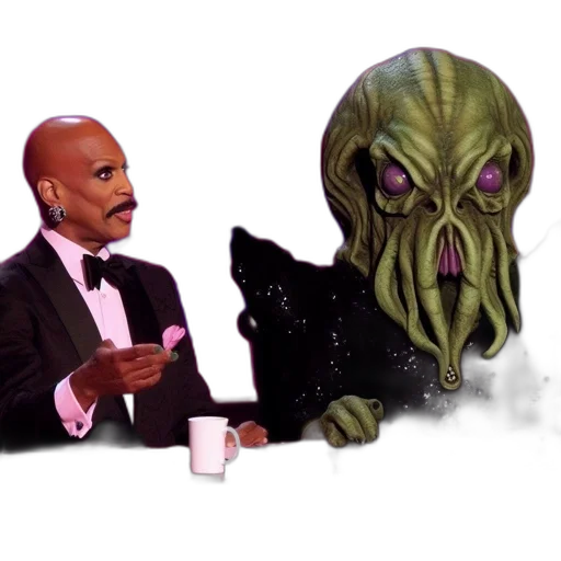 creature, concept art, outer space, underwater transparent PNG cut-out