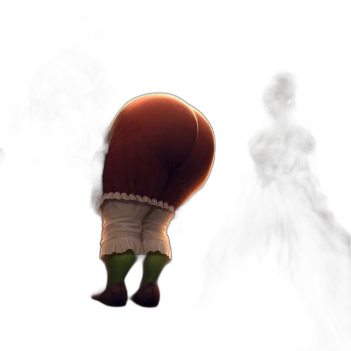 dress, mask, staff, weapon transparent PNG cut-out