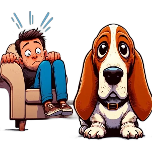 animal, furniture, cartoon, photorealistic transparent PNG cut-out