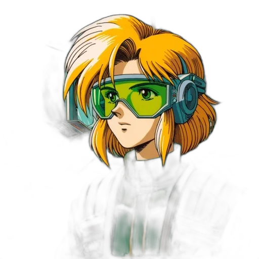 staff, mask, hair, concept art transparent PNG cut-out