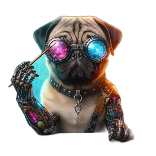 robot, staff, animal, weapon transparent PNG cut-out