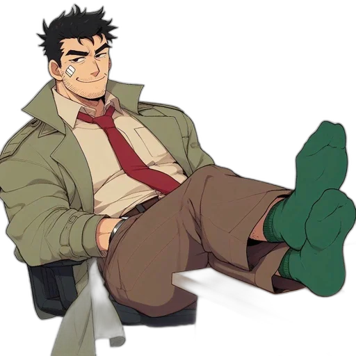 jacket, staff, furniture, cartoon transparent PNG cut-out