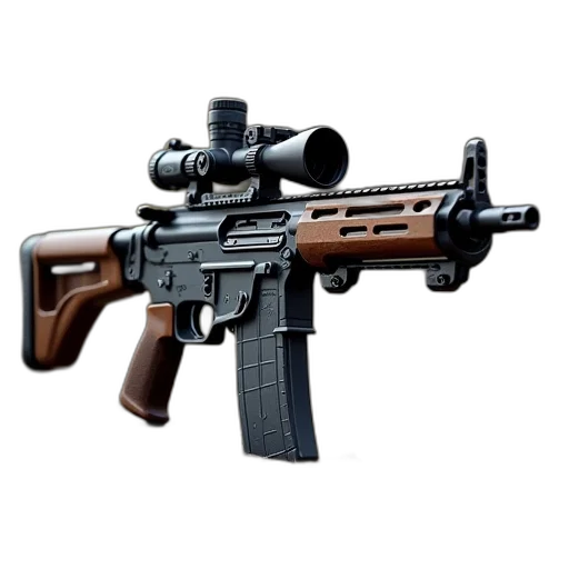 weapon, 3d render, pixel art, photorealistic transparent PNG cut-out