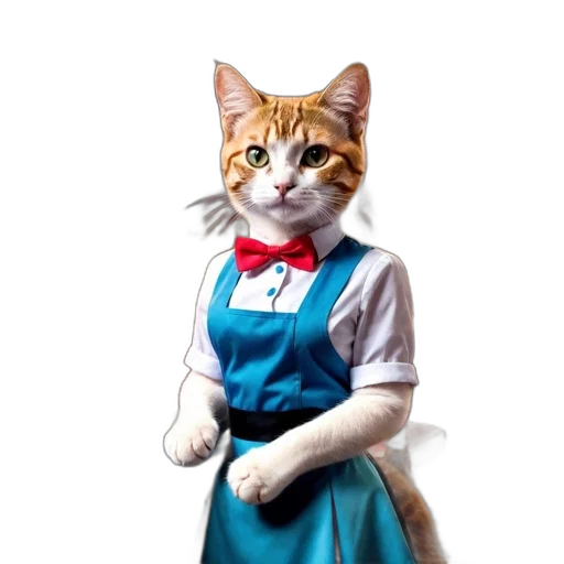 staff, dress, animal, creature transparent PNG cut-out