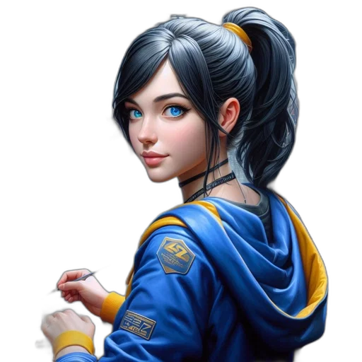 staff, face, robot, jacket transparent PNG cut-out