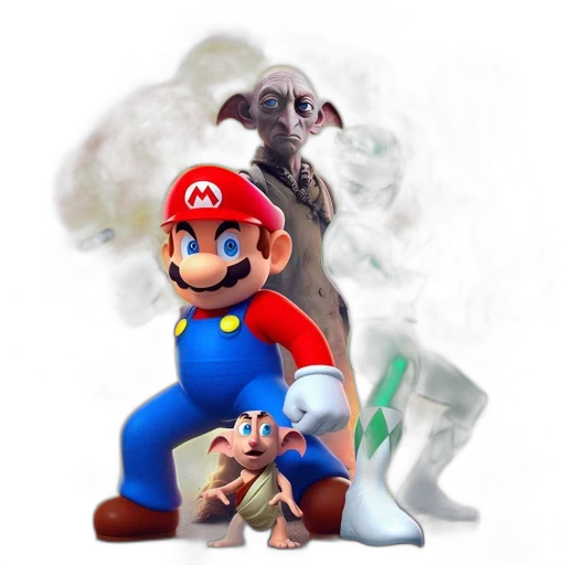 mask, creature, concept art, 3d render transparent PNG cut-out