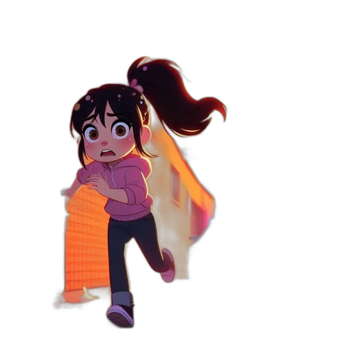 jacket, hair, weapon, creature transparent PNG cut-out