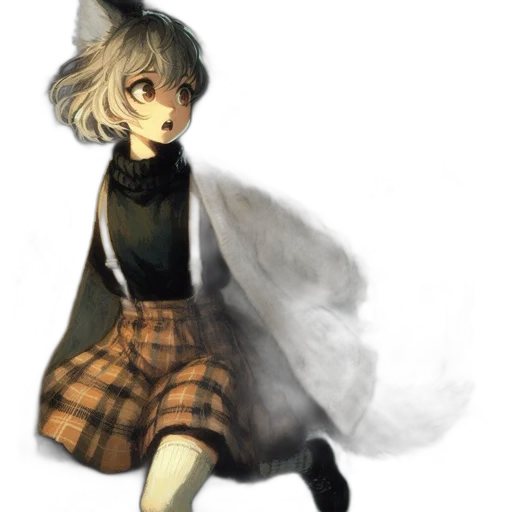 dress, staff, creature, mask transparent PNG cut-out