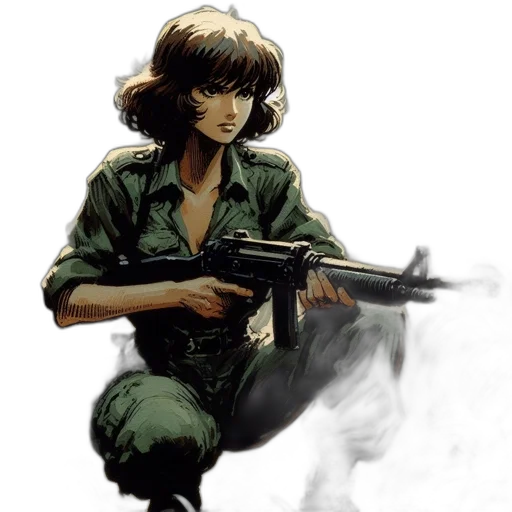 weapon, comic book art, concept art, anime transparent PNG cut-out