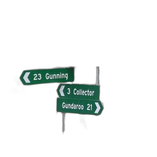 3d render, concept art, road, sign transparent PNG cut-out