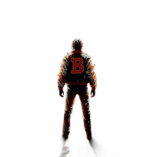 jacket, robot, concept art, pixel art transparent PNG cut-out