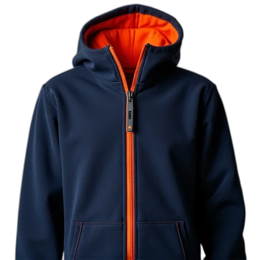 jacket, 3d render, boy, navy transparent PNG cut-out