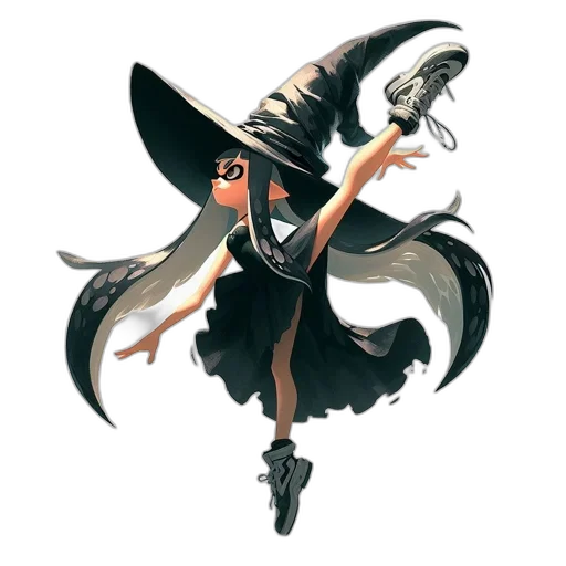 staff, hat, weapon, dress transparent PNG cut-out