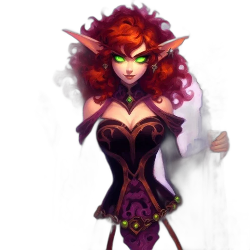 dress, staff, fantasy art, concept art transparent PNG cut-out
