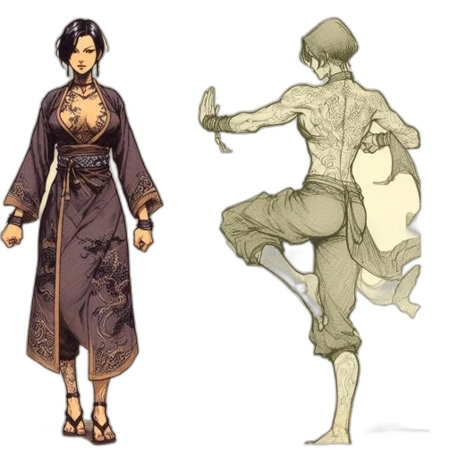 concept art, fantasy art, comic book art, 3d render transparent PNG cut-out
