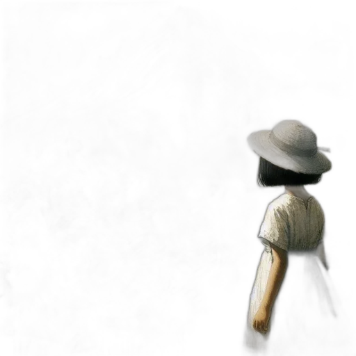 hat, staff, robot, umbrella transparent PNG cut-out
