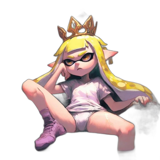 crown, dress, weapon, staff transparent PNG cut-out