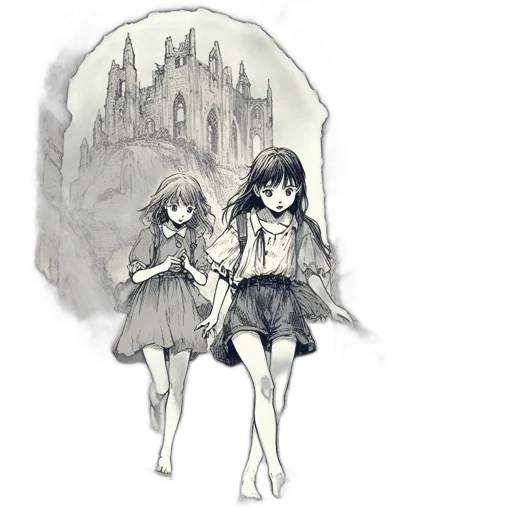 dress, concept art, anime, fantasy art transparent PNG cut-out