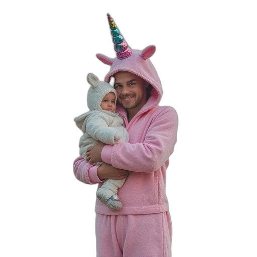 staff, hat, creature, jacket transparent PNG cut-out