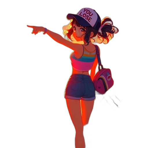 dress, hat, staff, concept art transparent PNG cut-out