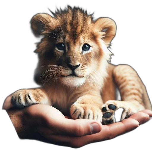 animal, jewelry, crown, photorealistic transparent PNG cut-out