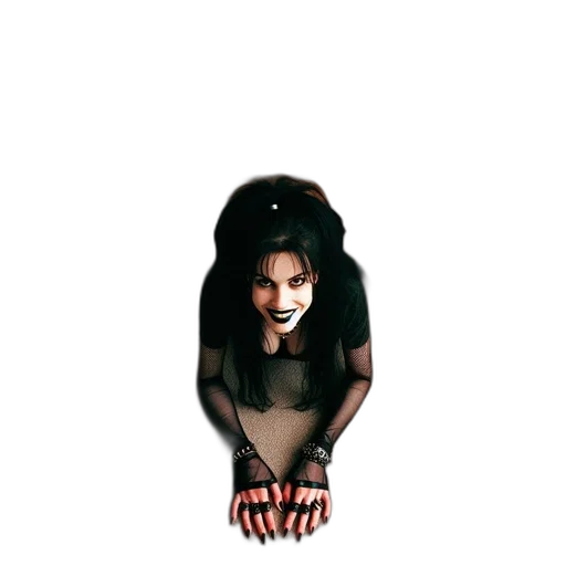 mask, hair, creature, dress transparent PNG cut-out