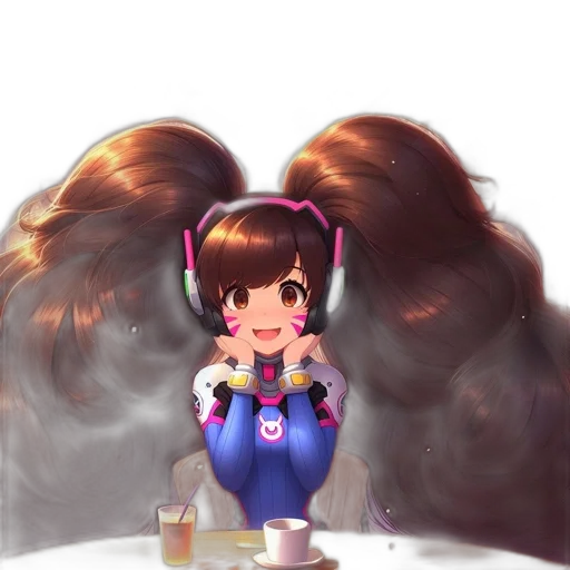 hair, staff, creature, jacket transparent PNG cut-out
